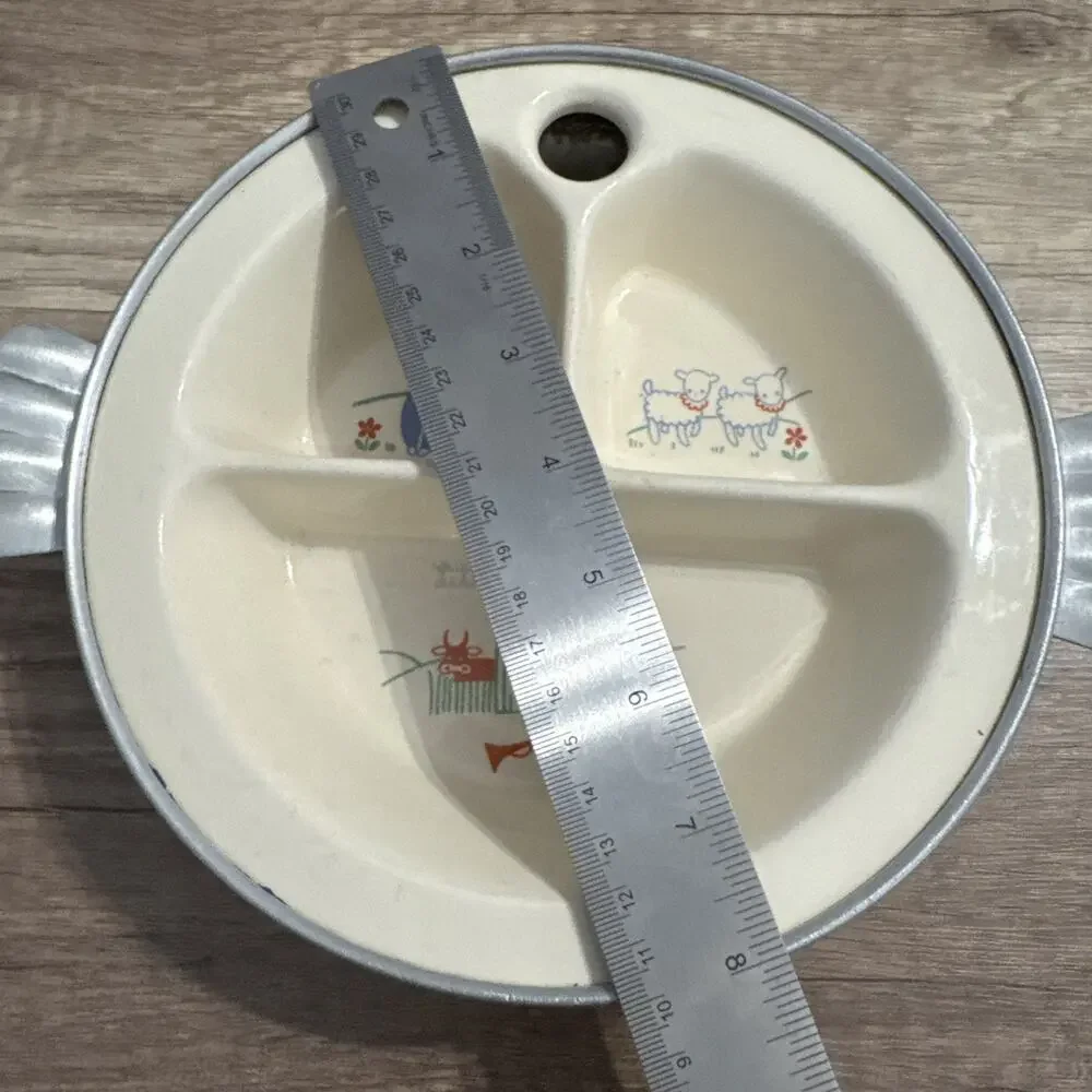 1940s Excello Food Warming Dish Little Boy Blue